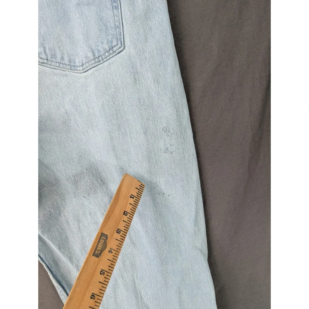 Wrangler Premium Quality Mens Jeans 40x29 Light Wash Denim Straight 97FXVVB
